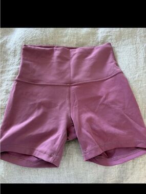 lululemon athletica High-Waist Athletic Bike Shorts in Mauve